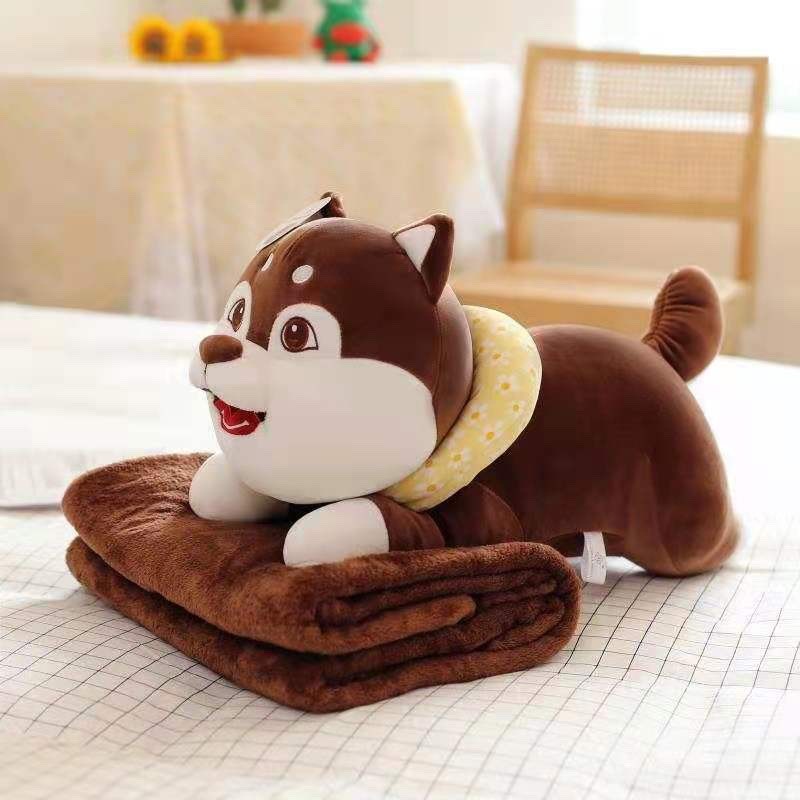 Мягкая игрушка с пледом Хаски Chez ninio, игрушка подушка 3в1 с одеялом коричневый
Мягкая игрушка с пледом Хаски Chez ninio, игрушка подушка 3в1 с одеялом коричневый
