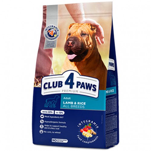 Сухой корм Клуб 4 Лапы Adult All Breeds Premium для взрослых собак всех пород, с ягнёнком и рисом, 14 кг
Сухой корм Клуб 4 Лапы Adult All Breeds Premium для взрослых собак всех пород, с ягнёнком и рисом, 14 кг