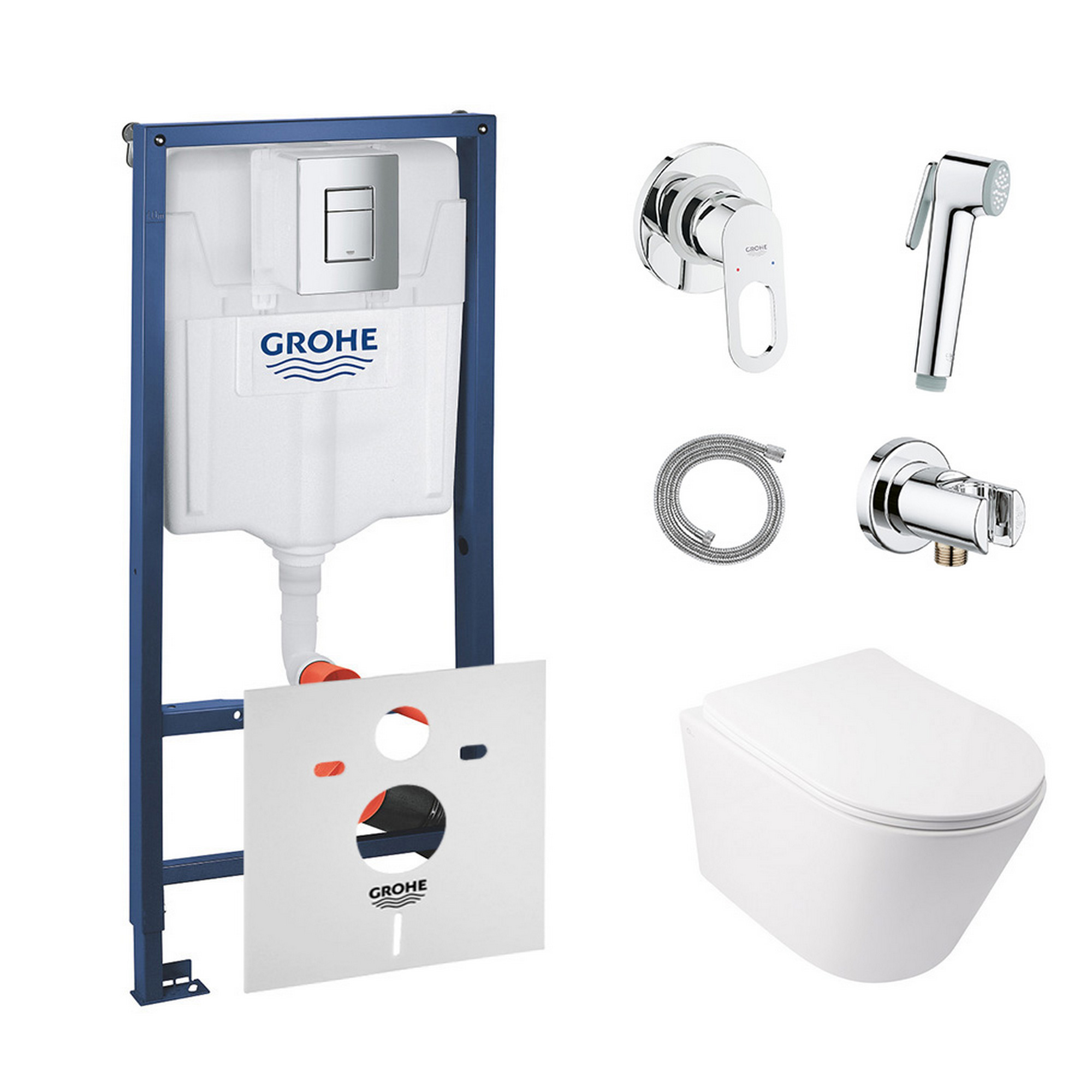 Комплект инсталляция Grohe Rapid SL 38772001 + унитаз с сиденьем Qtap Swan QT16335178W + набор для гигиенического душа со смесителем Grohe BauLoop 111042
Комплект инсталляция Grohe Rapid SL 38772001 + унитаз с сиденьем Qtap Swan QT16335178W + набор для гигиенического душа со смесителем Grohe BauLoop 111042