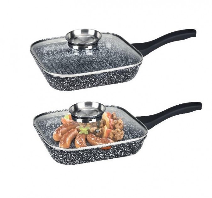 Сковорода-ГРИЛЬ антипригарная с гранитным покрытием и крышкой 24 см Edenberg ЕВ-3307
Сковорода-ГРИЛЬ антипригарная с гранитным покрытием и крышкой 24 см Edenberg ЕВ-3307