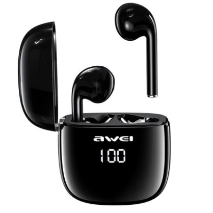 Беспроводные сенсорные наушники в кейсе гарнитура AWEI TWS Sports T28P IPX4 Черный
Беспроводные сенсорные наушники в кейсе гарнитура AWEI TWS Sports T28P IPX4 Черный