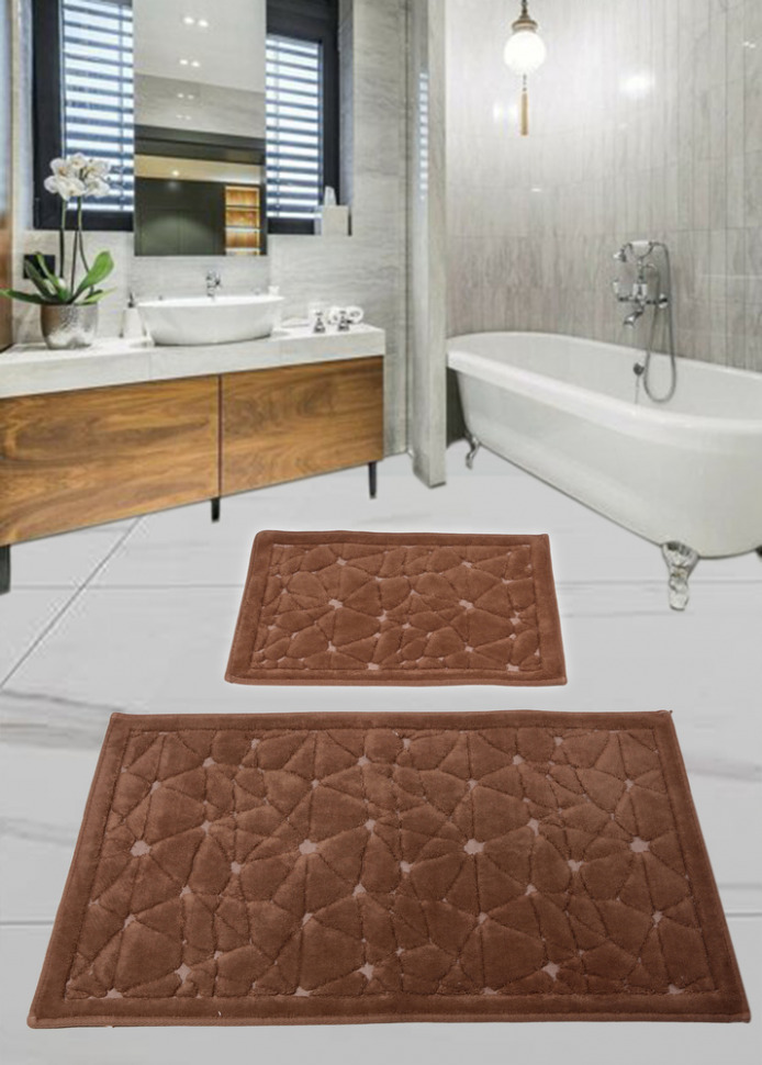 Набор ковриков для ванной комнаты Diva Camparcasi D Brown 60*100+50*60 11007235
Набор ковриков для ванной комнаты Diva Camparcasi D Brown 60*100+50*60 11007235
