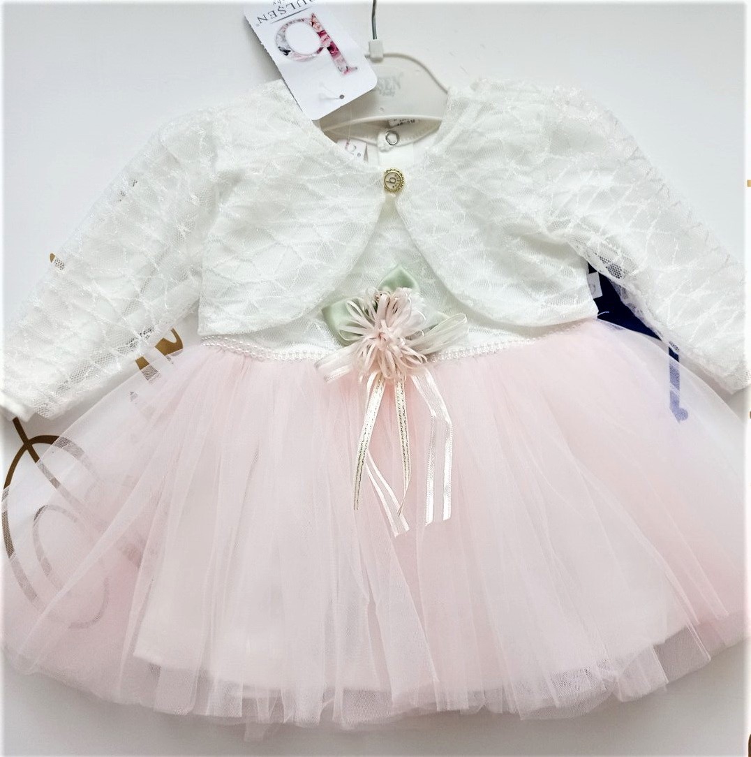 Пышное платье для маленькой принцессы Кружевное болеро Bulsen baby 74 р-р 9 мес бело-розовое
Пышное платье для маленькой принцессы Кружевное болеро Bulsen baby 74 р-р 9 мес бело-розовое