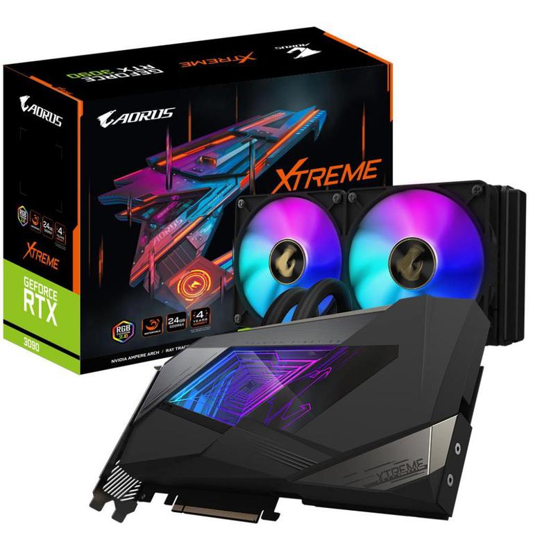 Видеокарта AORUS GeForce RTX 3090 Xtreme WaterForce 24G (GV-N3090AORUSX W-24GD) Gigabyte
Видеокарта AORUS GeForce RTX 3090 Xtreme WaterForce 24G (GV-N3090AORUSX W-24GD) Gigabyte