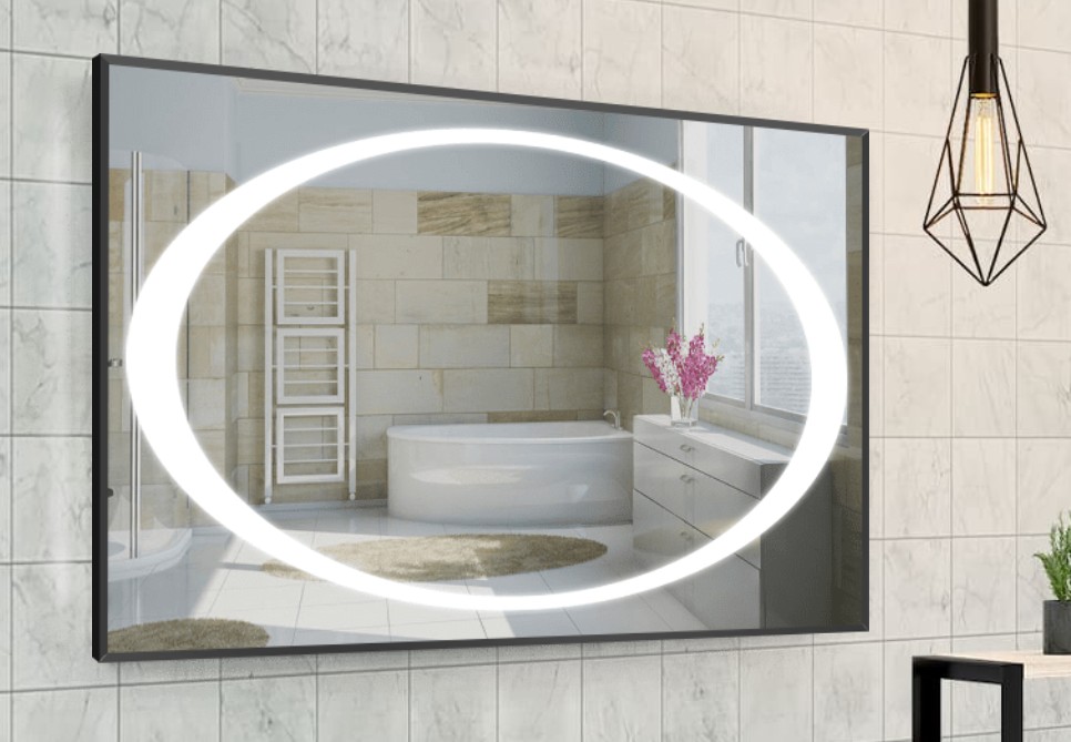 Зеркало в алюминиевой раме c LED подсветкой Smart Mirror сенсорное Crotone-R 80 x 100 см Прямоугольное
Зеркало в алюминиевой раме c LED подсветкой Smart Mirror сенсорное Crotone-R 80 x 100 см Прямоугольное