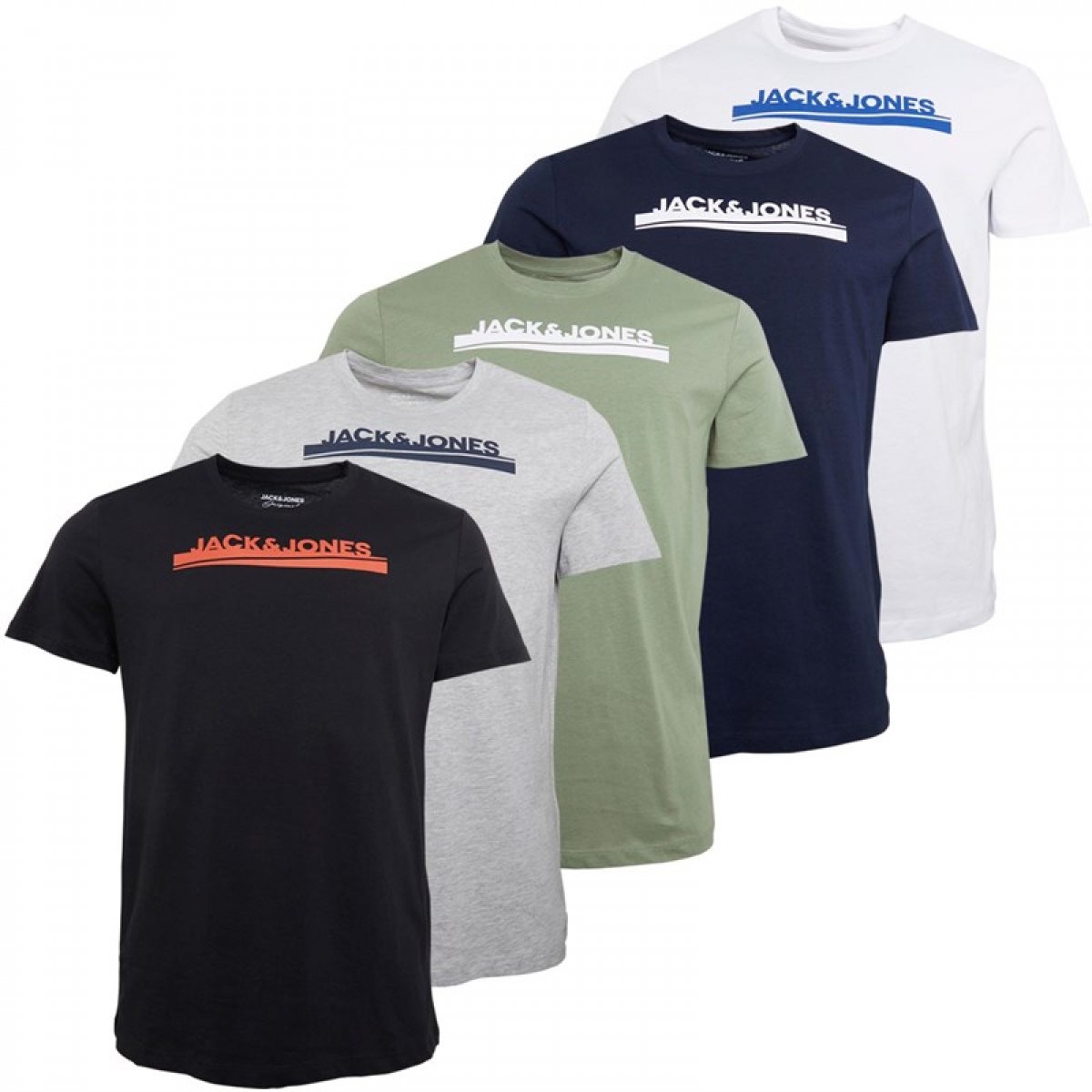 Футболка JACK AND JONES Harry Five Pack s Navy/White/Grey/Khaki/Black Multi, XS (42)
Футболка JACK AND JONES Harry Five Pack s Navy/White/Grey/Khaki/Black Multi, XS (42)