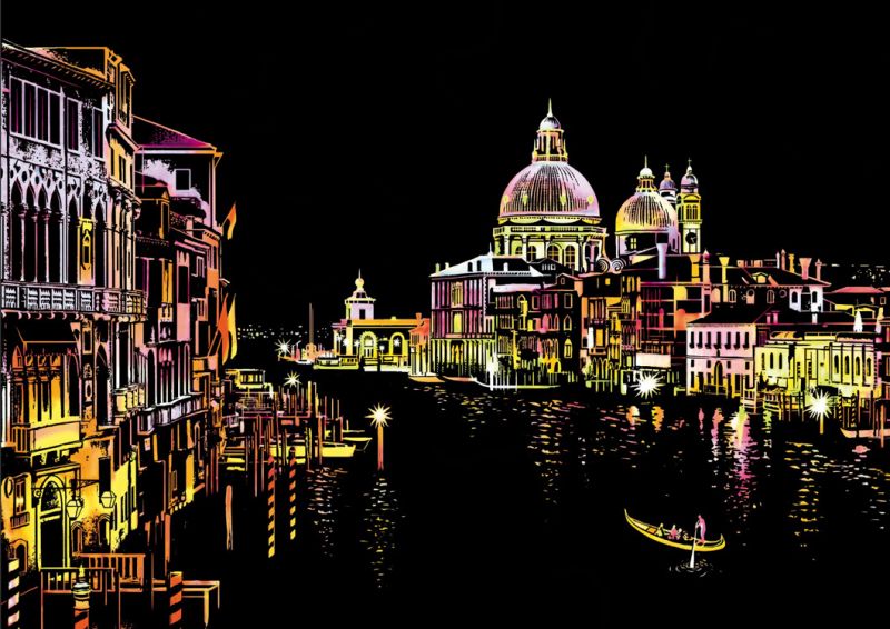 Цветная скретч картина "Romantic Venice" (Романтическая Венеция). Yuelu 41x29
Цветная скретч картина "Romantic Venice" (Романтическая Венеция). Yuelu 41x29