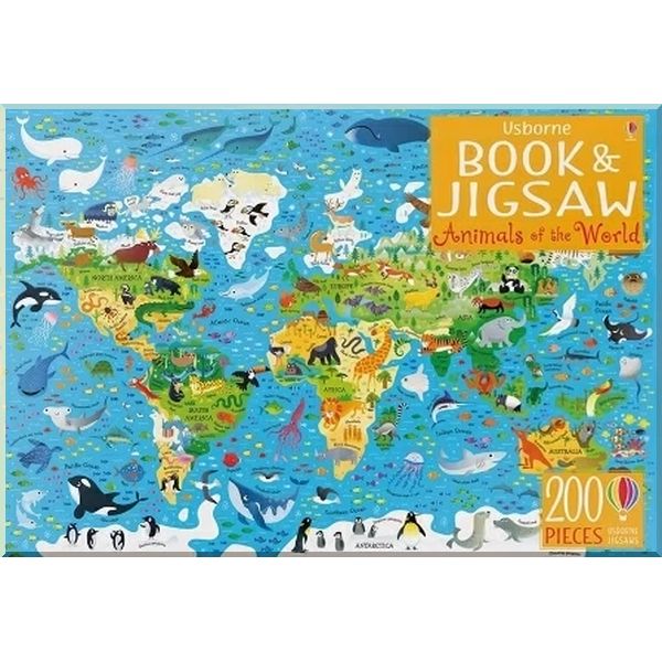 Usborne Animals of the World Book and Jigsaw. Gareth Lucas Sam Smith. ISBN:9781474969420
Usborne Animals of the World Book and Jigsaw. Gareth Lucas Sam Smith. ISBN:9781474969420