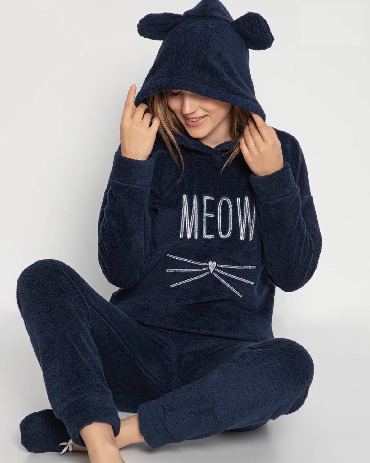 Теплая махровая женская пижама (кофта+брюки) Meow Темно-синяя, Теплая махровая женская пижама (кофта+брюки) Meow S Темно-синяя
Теплая махровая женская пижама (кофта+брюки) Meow Темно-синяя, Теплая махровая женская пижама (кофта+брюки) Meow S Темно-синяя