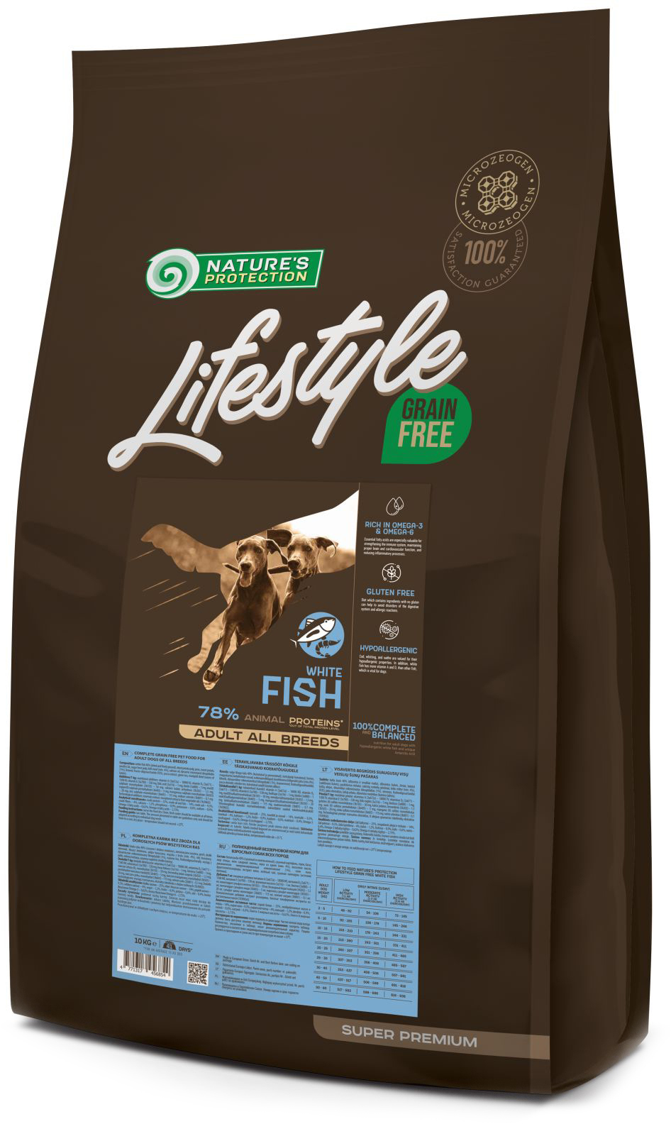 Сухой беззерновой корм для собак Nature's Protection Lifestyle Grain Free White Fish Adult All Breeds с белой рыбой 10 кг
Сухой беззерновой корм для собак Nature's Protection Lifestyle Grain Free White Fish Adult All Breeds с белой рыбой 10 кг