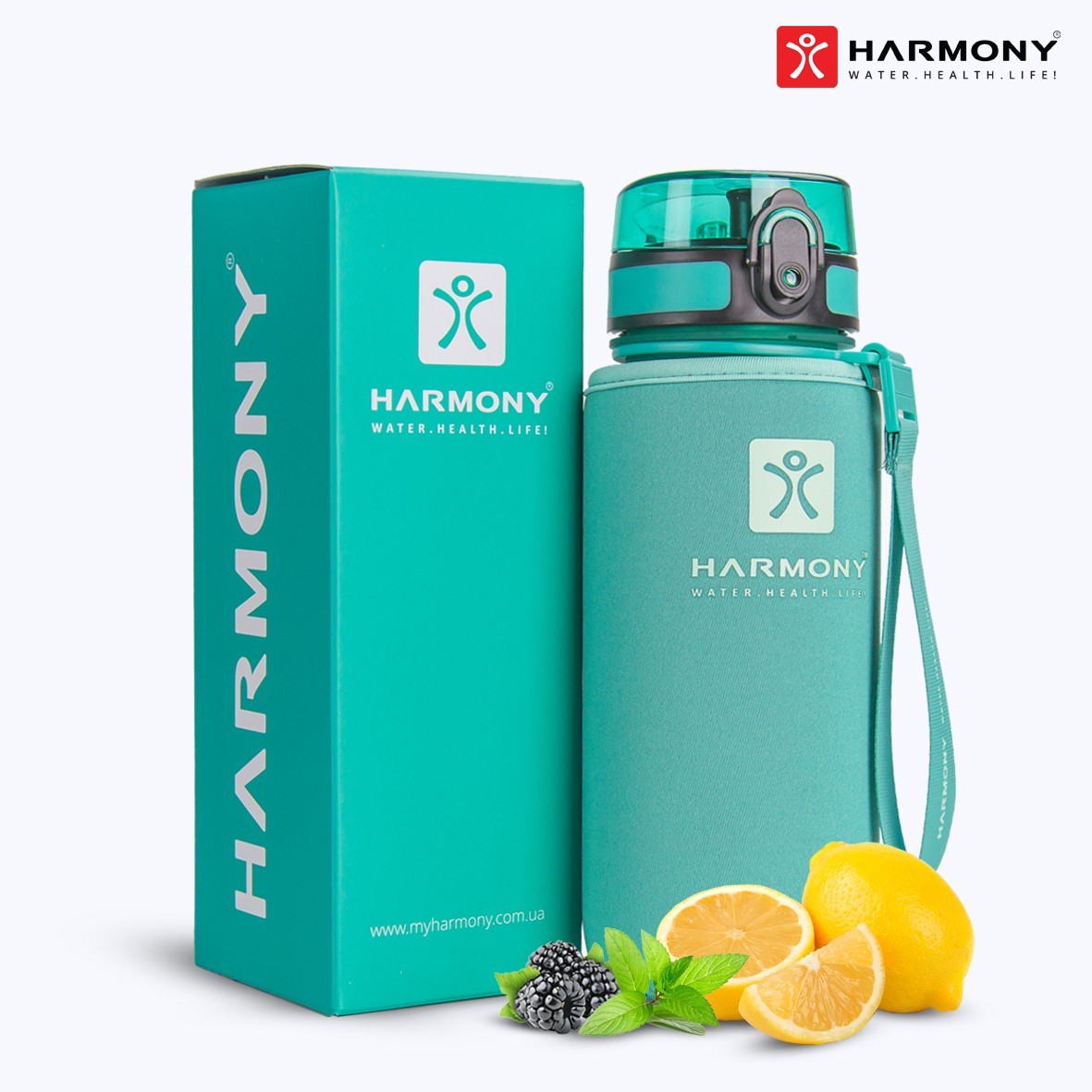 Бутылка для воды Harmony Total Graphite 0,65 л. с контейнером для фруктов и защитным неопреновым чехлом
Бутылка для воды Harmony Total Graphite 0,65 л. с контейнером для фруктов и защитным неопреновым чехлом