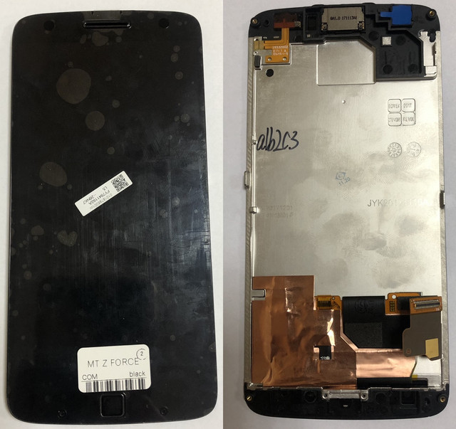 Дисплей Original PRC для Motorola Moto Z Force XT1650-02 модуль в зборі з рамкою, чорний
Дисплей Original PRC для Motorola Moto Z Force XT1650-02 модуль в зборі з рамкою, чорний