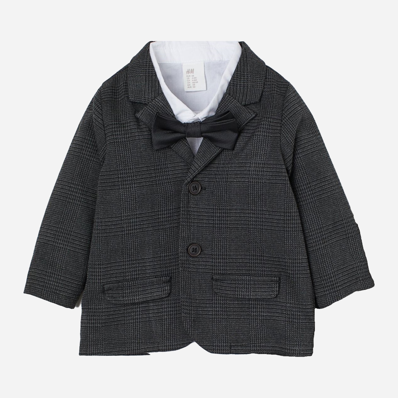 Комплект (пиджак + рубашка + бабочка) H&M 11-0792026-002 86 см Комбинированный (СА2000001889602)
Комплект (пиджак + рубашка + бабочка) H&M 11-0792026-002 86 см Комбинированный (СА2000001889602)