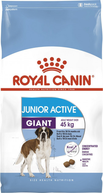 Royal Canin Giant Junior Active, корм для активных щенков гигантских пород, 15 кг
Royal Canin Giant Junior Active, корм для активных щенков гигантских пород, 15 кг