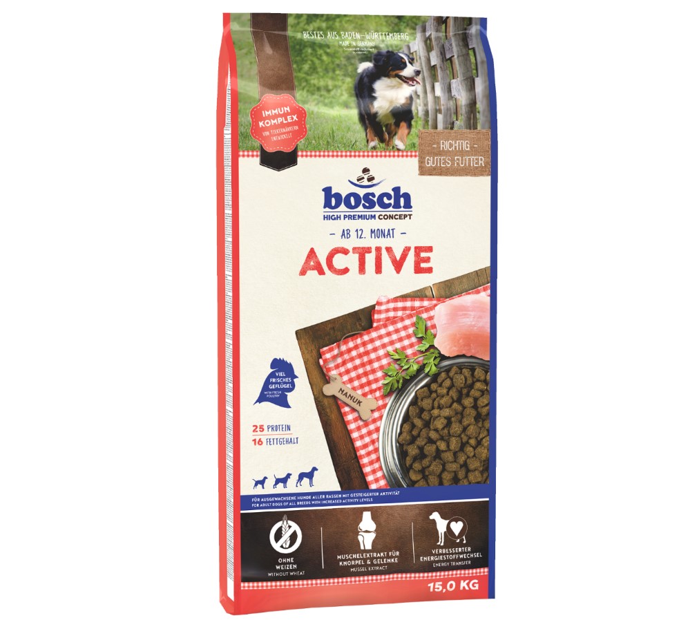 Сухой корм для собак с повышенной активностью Bosch Active 15 кг Bosch BGL-BO-60
Сухой корм для собак с повышенной активностью Bosch Active 15 кг Bosch BGL-BO-60