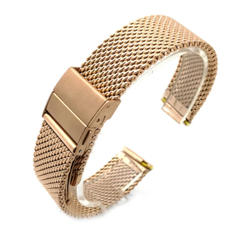 Браслет Watch Band для часов из нержавеющей стали миланский стиль 18 мм Золотистый
Браслет Watch Band для часов из нержавеющей стали миланский стиль 18 мм Золотистый