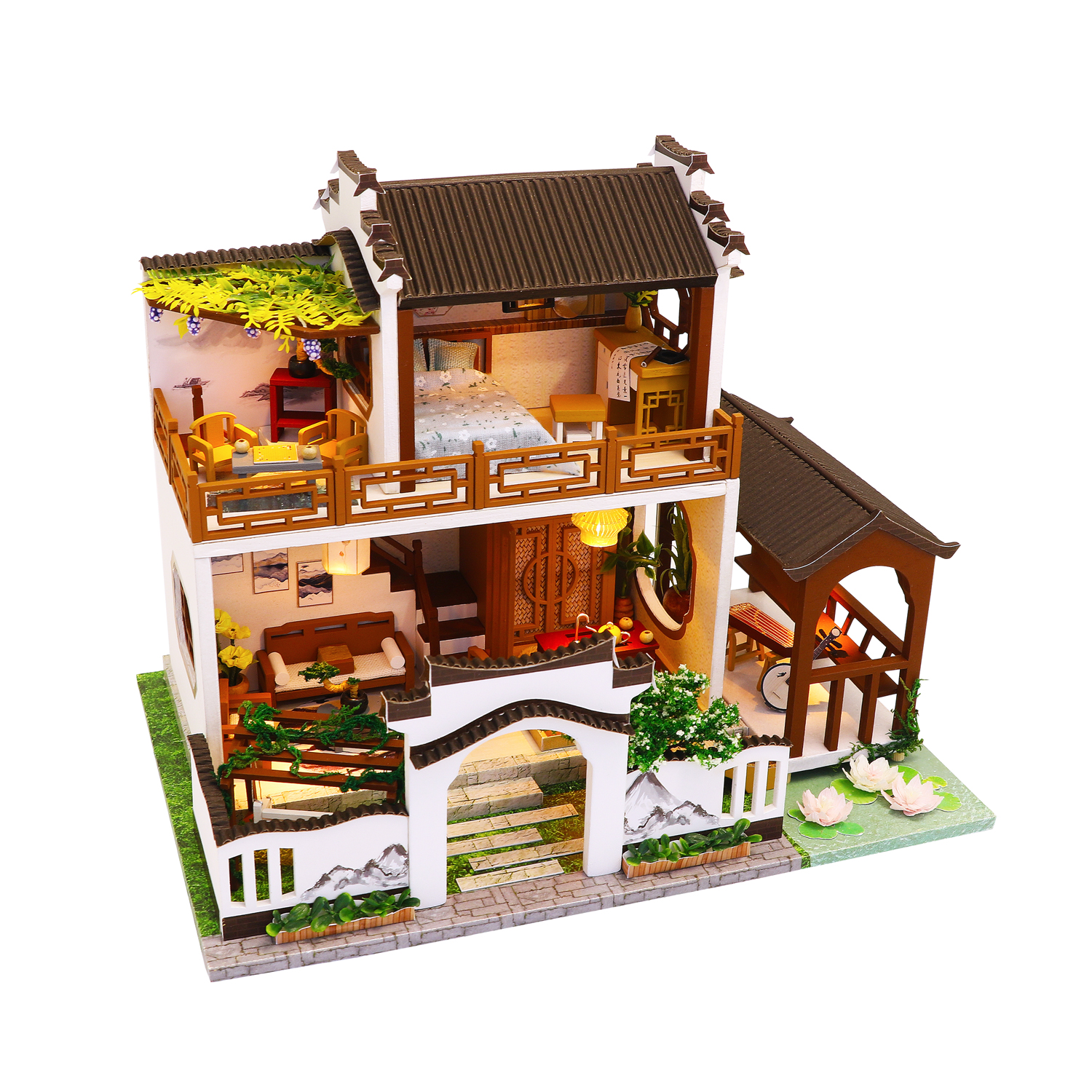 3D Интерьерный конструктор DIY House Румбокс Hongda craft Усадьба (M912) 
3D Интерьерный конструктор DIY House Румбокс Hongda craft Усадьба (M912)