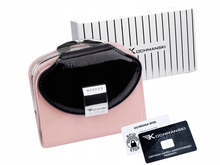 Женский кожаный лакированный кошелёк Kochmanski с защитой RFID 9.7 х 11.5 х 3.2 см розовый (K-SH2-55180)
Женский кожаный лакированный кошелёк Kochmanski с защитой RFID 9.7 х 11.5 х 3.2 см розовый (K-SH2-55180)