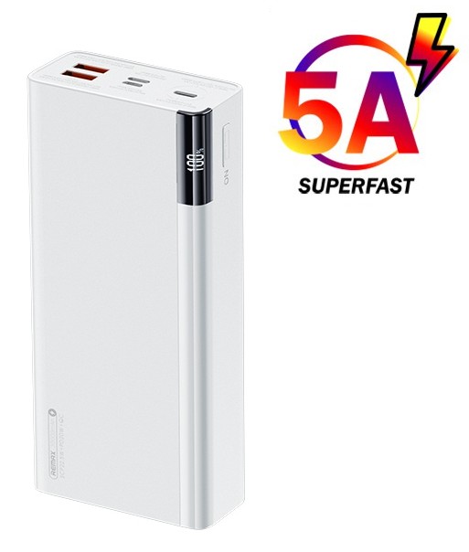 Павербанк Remax 30000 mAh 22.5W Quick Charge LED 2xUSB/1xType-C, PD/QC, 3A для Android/iOS white
Павербанк Remax 30000 mAh 22.5W Quick Charge LED 2xUSB/1xType-C, PD/QC, 3A для Android/iOS white