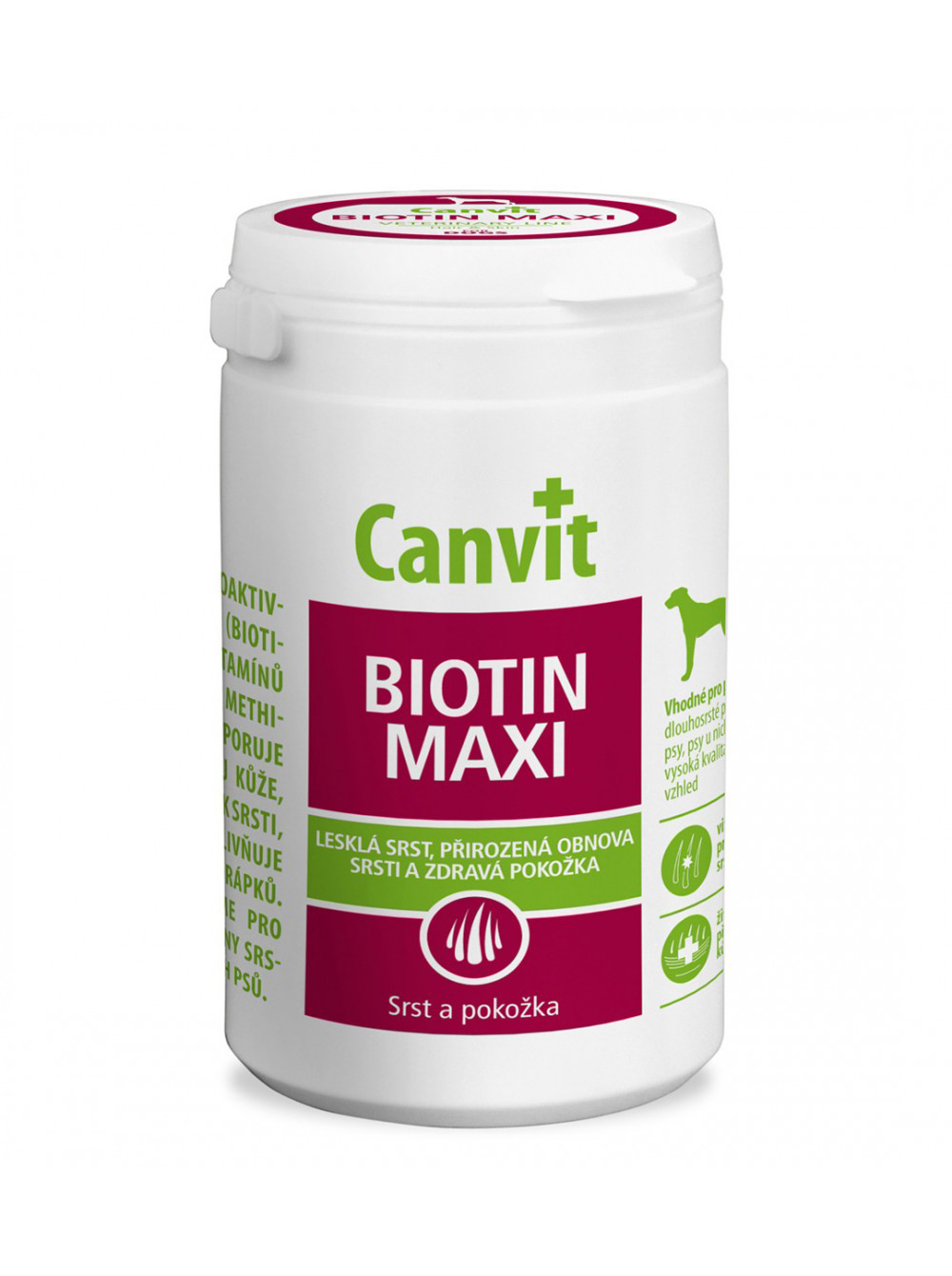 "Biotin Maxi for dogs" Таблетки для идеальной шерсти у всех собак весом более 25 кг: длинношерстных, с белой шерстью, в период линьки ± 76 тбл. Canvit BGL-CT-09
"Biotin Maxi for dogs" Таблетки для идеальной шерсти у всех собак весом более 25 кг: длинношерстных, с белой шерстью, в период линьки ± 76 тбл. Canvit BGL-CT-09