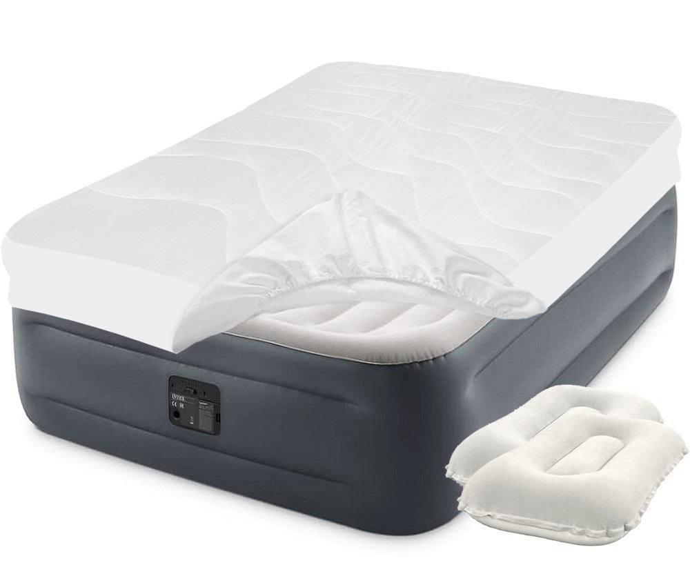 Надувная двуспальная кровать Intex 64126-3 Comfort-Plush со встроенным электронасосом, двумя подушками и наматрасником (152х203х46) серая (it-64126-3)
Надувная двуспальная кровать Intex 64126-3 Comfort-Plush со встроенным электронасосом, двумя подушками и наматрасником (152х203х46) серая (it-64126-3)