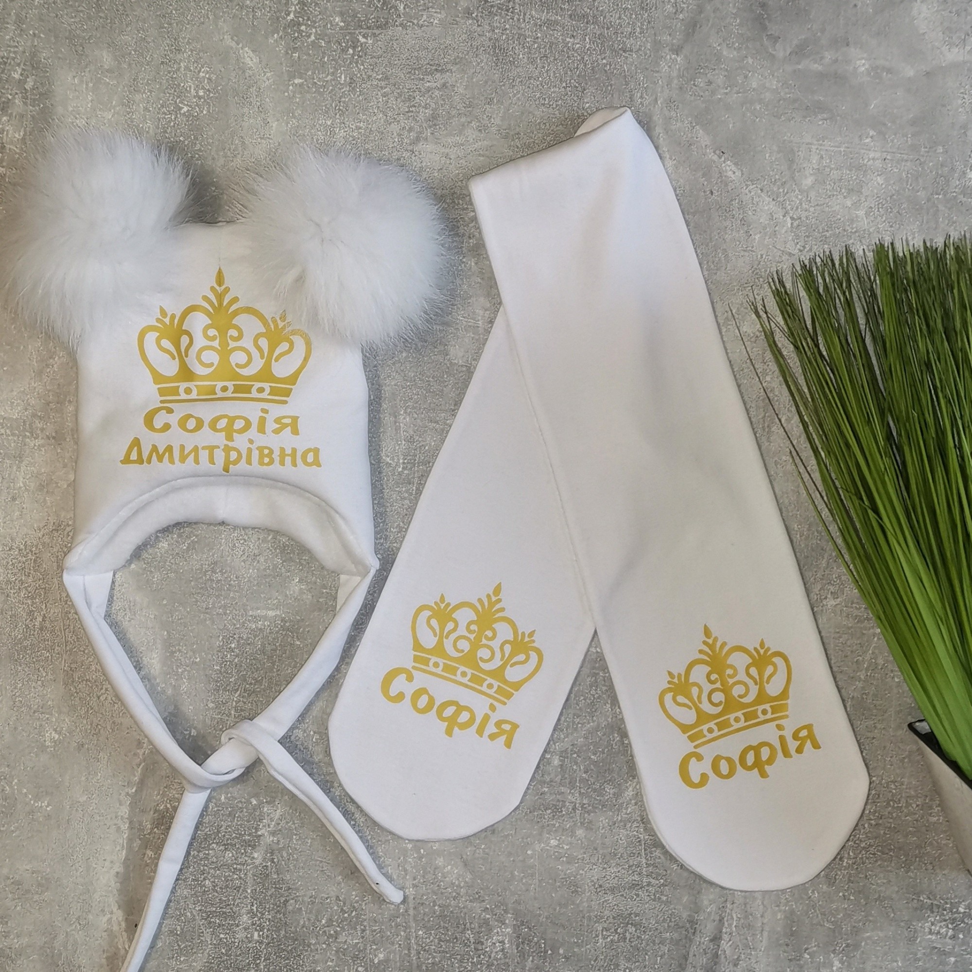 Зимний набор шапочка и шарф Amika_brand с любой надписью размер 46-47 белый 0114
Зимний набор шапочка и шарф Amika_brand с любой надписью размер 46-47 белый 0114