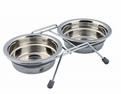 Стойка с двумя мисками для собак Eat on Feet Bowl Set with Rattle Protection 2 x 1,5 л Ø 21 см Trixie BGL-TX-485
Стойка с двумя мисками для собак Eat on Feet Bowl Set with Rattle Protection 2 x 1,5 л Ø 21 см Trixie BGL-TX-485
