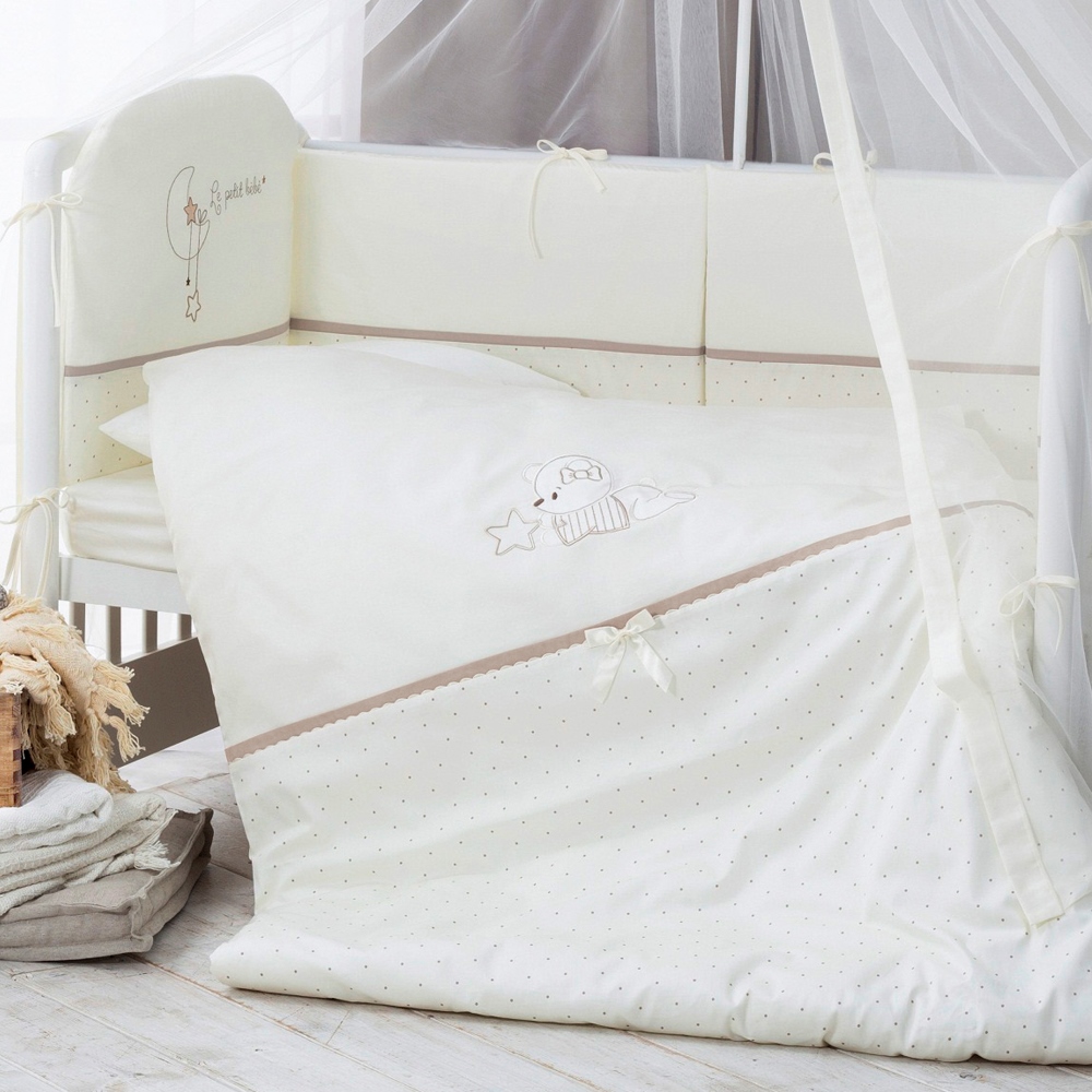 Постельное бельё в кроватку Perina Le petit bebe Комплект из 6 предметов кофейный (ПБ6-01.5)
Постельное бельё в кроватку Perina Le petit bebe Комплект из 6 предметов кофейный (ПБ6-01.5)