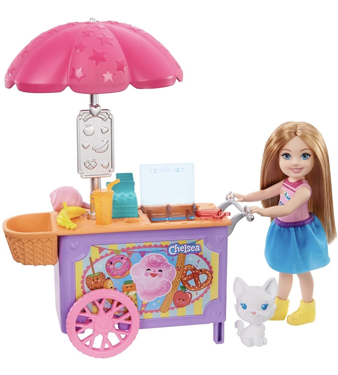Ігровий набір лялька Челсі Візок з морозивом - Barbie Club Chelsea and Ice Cream Cart
Ігровий набір лялька Челсі Візок з морозивом - Barbie Club Chelsea and Ice Cream Cart