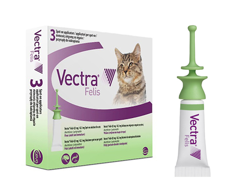 Капли Вектра на холку от блох для кошек Vectra Felis 1уп 3 шт Vectra 3D, Ceva BGL-VD-07
Капли Вектра на холку от блох для кошек Vectra Felis 1уп 3 шт Vectra 3D, Ceva BGL-VD-07