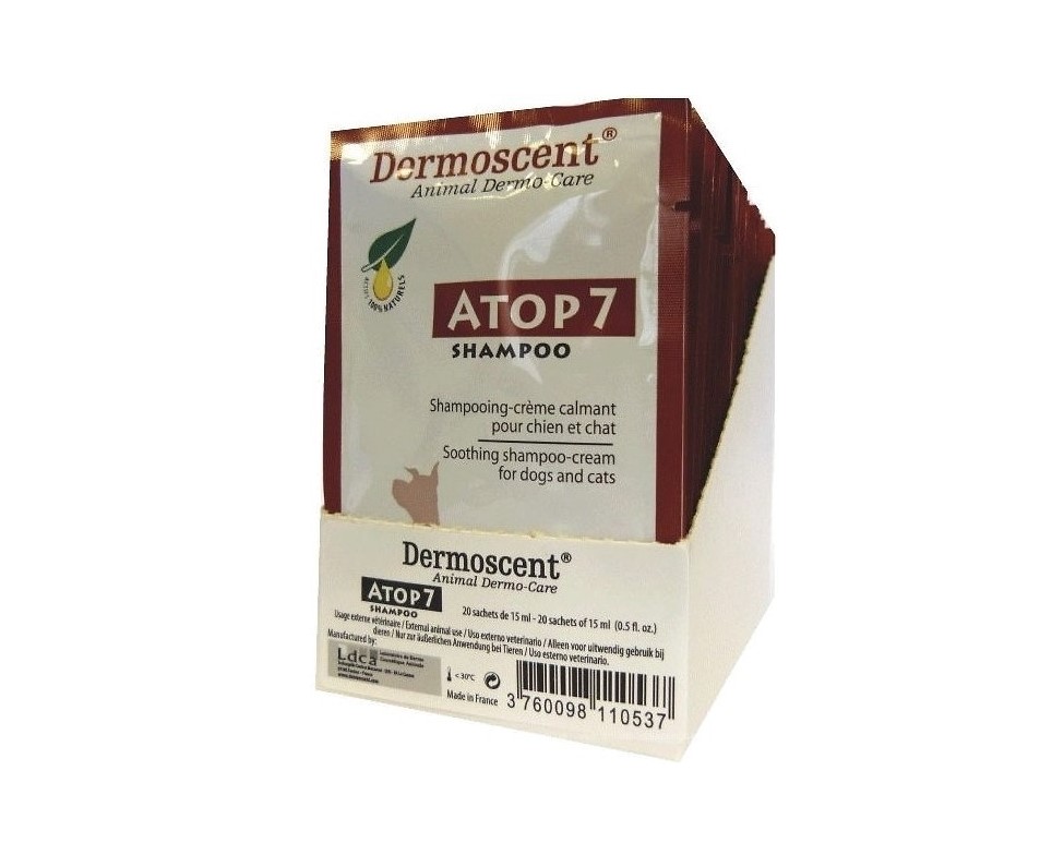 Успокаивающий шампунь-крем для кошек и собак Dermoscent ATOP 7 Shampoo 20 x 15 мл Dermoscent® BGL-DE-01
Успокаивающий шампунь-крем для кошек и собак Dermoscent ATOP 7 Shampoo 20 x 15 мл Dermoscent® BGL-DE-01