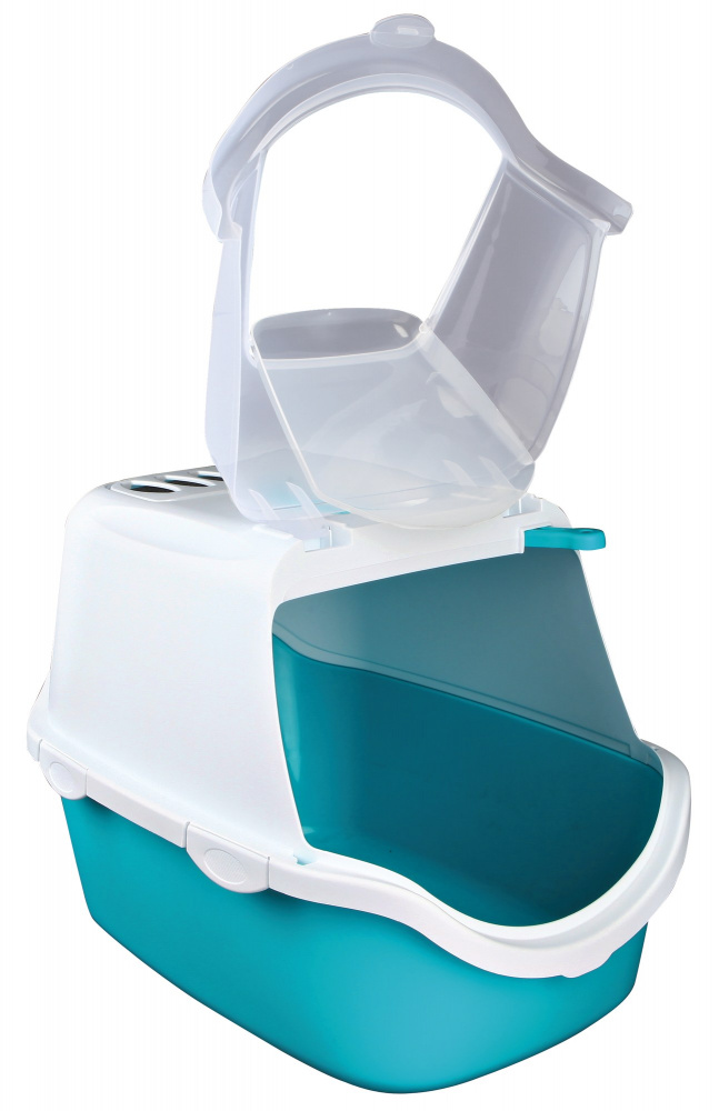 Туалет бокс закрытый с поднимающейся крышкой Vico Open Top Litter Tray, with Hood аквамарин/белый 56x40x40 см Trixie BGL-TX-674
Туалет бокс закрытый с поднимающейся крышкой Vico Open Top Litter Tray, with Hood аквамарин/белый 56x40x40 см Trixie BGL-TX-674