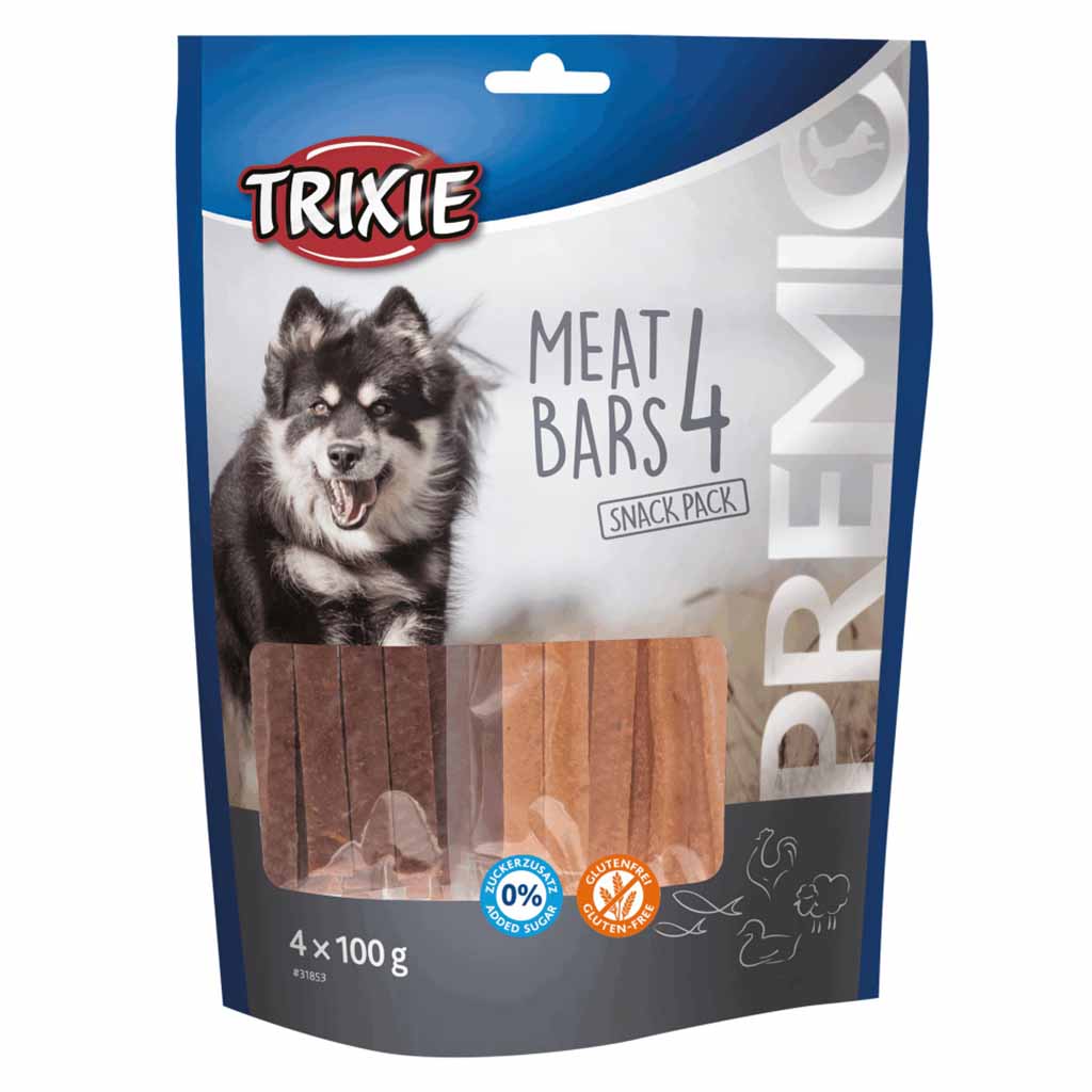 Лакомства для собак с курицей, уткой, бараниной и лососем PREMIO 4 Meat Bars 100 гр / 4 шт Trixie BGL-TX-2503
Лакомства для собак с курицей, уткой, бараниной и лососем PREMIO 4 Meat Bars 100 гр / 4 шт Trixie BGL-TX-2503
