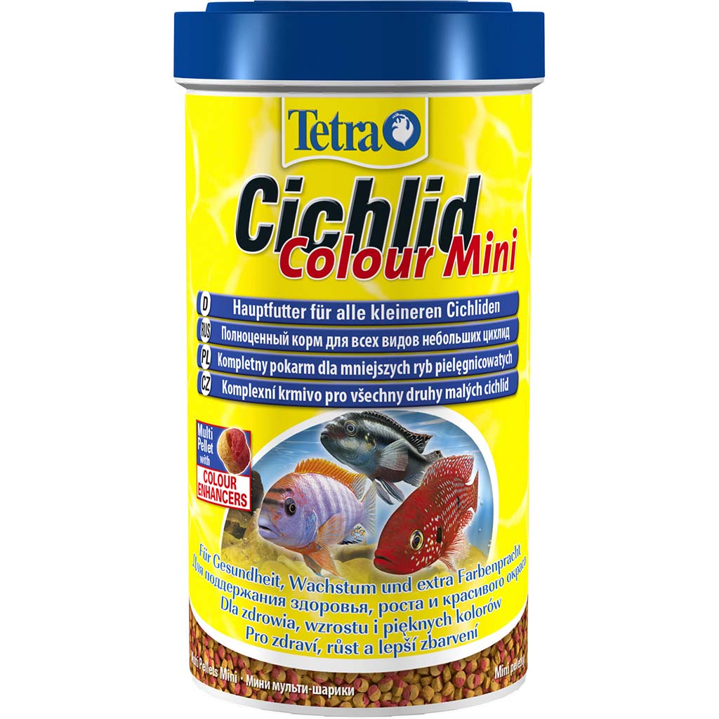 Сухой корм для цихлид в гранулах CICHLID Colour MINI Tetra 500 мл Tetra BGL-TET-650
Сухой корм для цихлид в гранулах CICHLID Colour MINI Tetra 500 мл Tetra BGL-TET-650