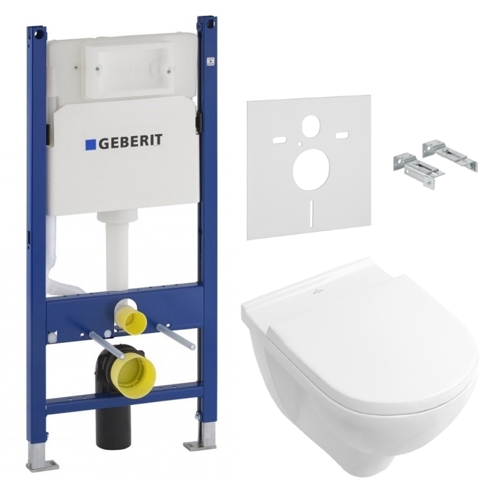 Villeroy & Boch Комплект: O.NOVO DirectFlush унитаз подвесной 5660HR01 с сид. soft-close + Geberit Duofix 458.126.00.1 (5660HR01+458.126.00.1)
Villeroy & Boch Комплект: O.NOVO DirectFlush унитаз подвесной 5660HR01 с сид. soft-close + Geberit Duofix 458.126.00.1 (5660HR01+458.126.00.1)