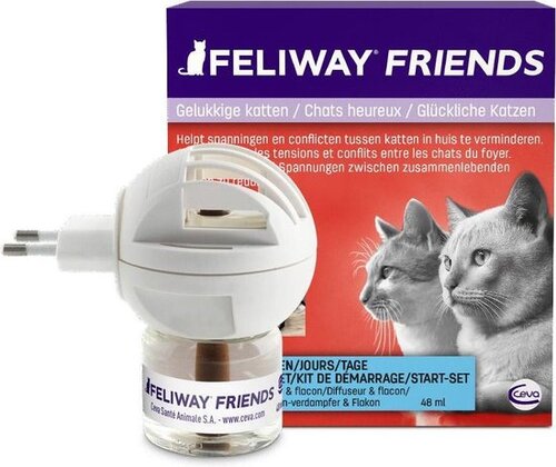 Феромон Феливей - модулятор поведения для нескольких кошек диффузор FELIWAY FRIENDS блок + флакон 48 мл FELIWAY Ceva BGL-FR-11
Феромон Феливей - модулятор поведения для нескольких кошек диффузор FELIWAY FRIENDS блок + флакон 48 мл FELIWAY Ceva BGL-FR-11