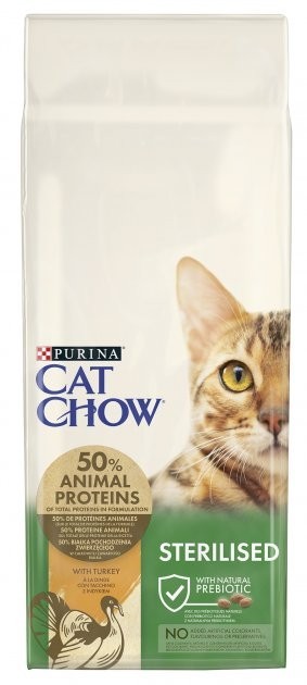 Сухой корм для кошек Purina Cat Chow Sterilised с индейкой 15 кг (7613287329592)
Сухой корм для кошек Purina Cat Chow Sterilised с индейкой 15 кг (7613287329592)