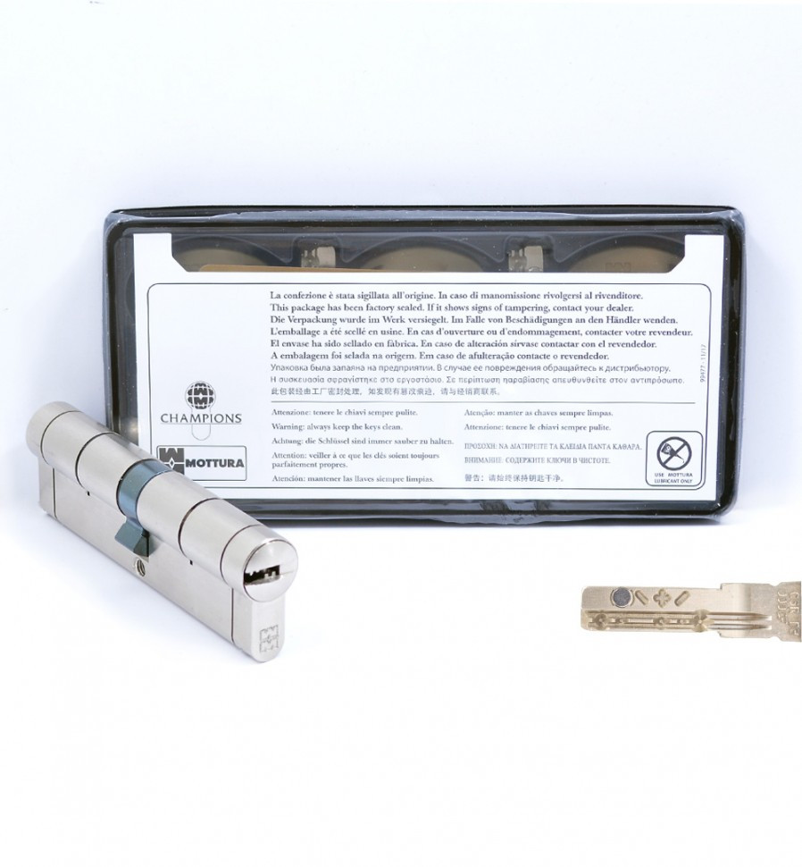 Цилиндр дверной Mottura C39D515101 51/51 мм, лазерный ключ, 5 ключей, никель матовый
Цилиндр дверной Mottura C39D515101 51/51 мм, лазерный ключ, 5 ключей, никель матовый