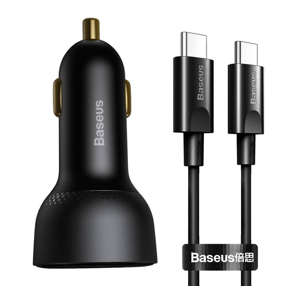 Автомобильное зарядное Baseus Superme Digital Display PPS/QC USB-A/USB-C with USB-C to USB-C Cable 1m Black (TZCCZX-01)
Автомобильное зарядное Baseus Superme Digital Display PPS/QC USB-A/USB-C with USB-C to USB-C Cable 1m Black (TZCCZX-01)