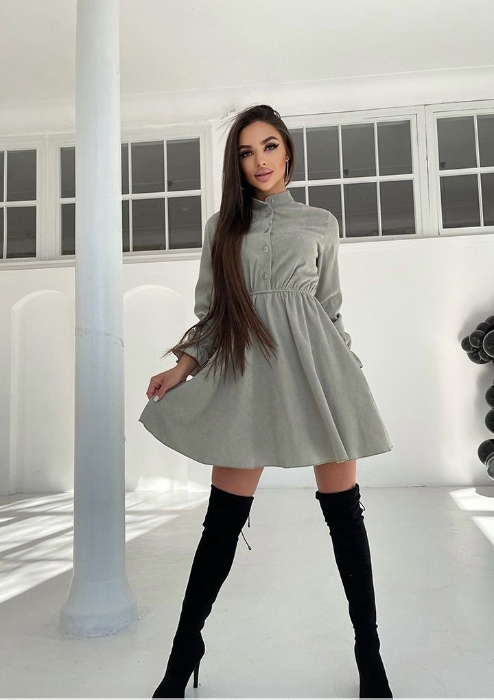 Платье кроя беби-долл с воротником стойкой Фабрика Моды - оливка 15507, Платье кроя беби-долл с воротником стойкой Фабрика Моды L-XL оливка 15507
Платье кроя беби-долл с воротником стойкой Фабрика Моды - оливка 15507, Платье кроя беби-долл с воротником стойкой Фабрика Моды L-XL оливка 15507