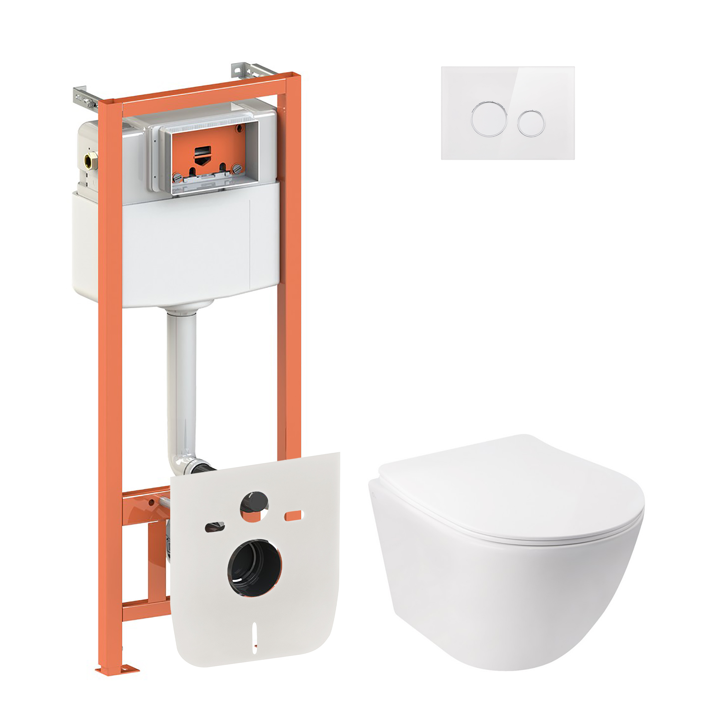 Набор Qtap инсталляция 4 в 1 с панелью смыва Nest (QT0133M425 + QT0111V1164GW) + унитаз с сиденьем Jay QT07335176W
Набор Qtap инсталляция 4 в 1 с панелью смыва Nest (QT0133M425 + QT0111V1164GW) + унитаз с сиденьем Jay QT07335176W
