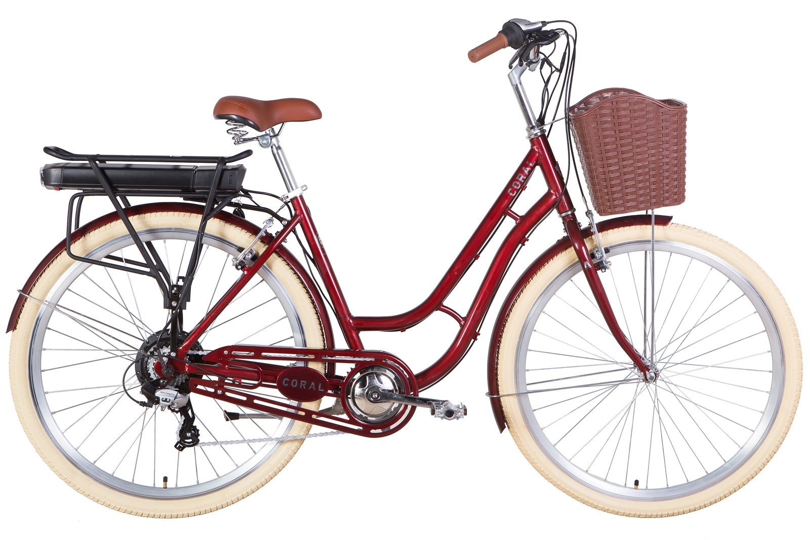 Электровелосипед 28" Dorozhnik CORAL 19" 350Вт 36В задний привод, батарея на багажник 12,5Ач, рубиновый 2021
Электровелосипед 28" Dorozhnik CORAL 19" 350Вт 36В задний привод, батарея на багажник 12,5Ач, рубиновый 2021