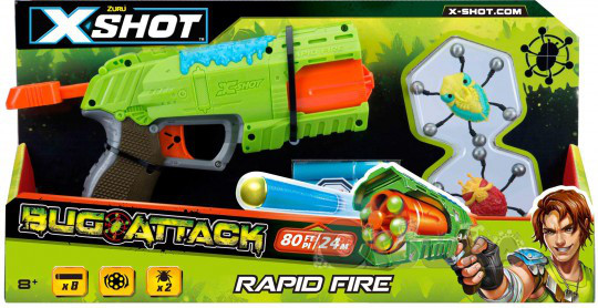 Скорострільний бластер Zuru X-Shot Rapid Fire (Bug Attack) Вогонь по жуках (4801)
Скорострільний бластер Zuru X-Shot Rapid Fire (Bug Attack) Вогонь по жуках (4801)