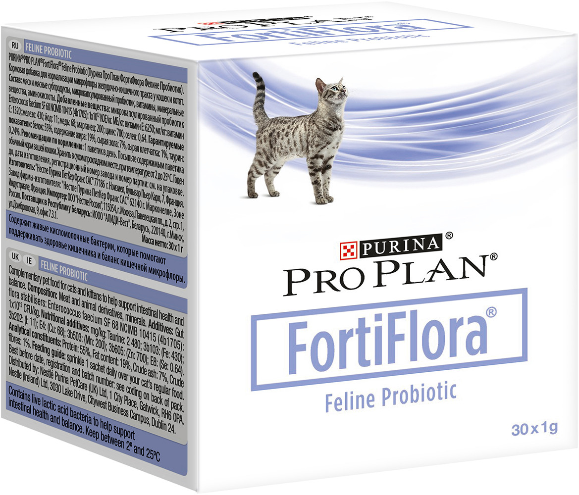 Дополнительный корм для взрослых кошек и котят Purina Pro Plan FortiFlora Feline Probiotic 30 г (7613036680769)
Дополнительный корм для взрослых кошек и котят Purina Pro Plan FortiFlora Feline Probiotic 30 г (7613036680769)