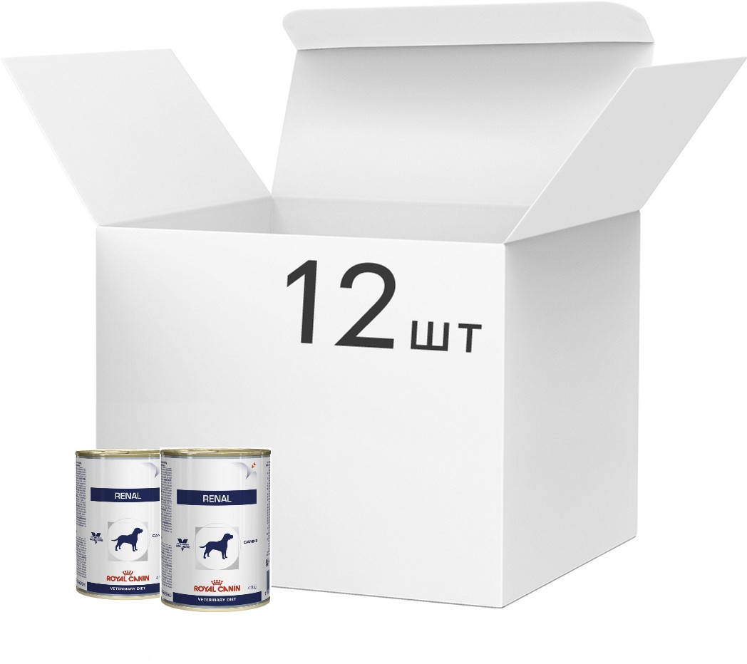 Упаковка влажного корма Royal Canin Renal для собак при хронической почечной недостаточности 12 шт по 410 г (9003579000748)
Упаковка влажного корма Royal Canin Renal для собак при хронической почечной недостаточности 12 шт по 410 г (9003579000748)