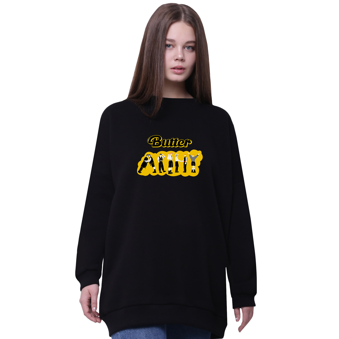 Свитшот для девочек удлиненный БТС (Butter BTS) Черный (35963-3274-7) 170 см
Свитшот для девочек удлиненный БТС (Butter BTS) Черный (35963-3274-7) 170 см
