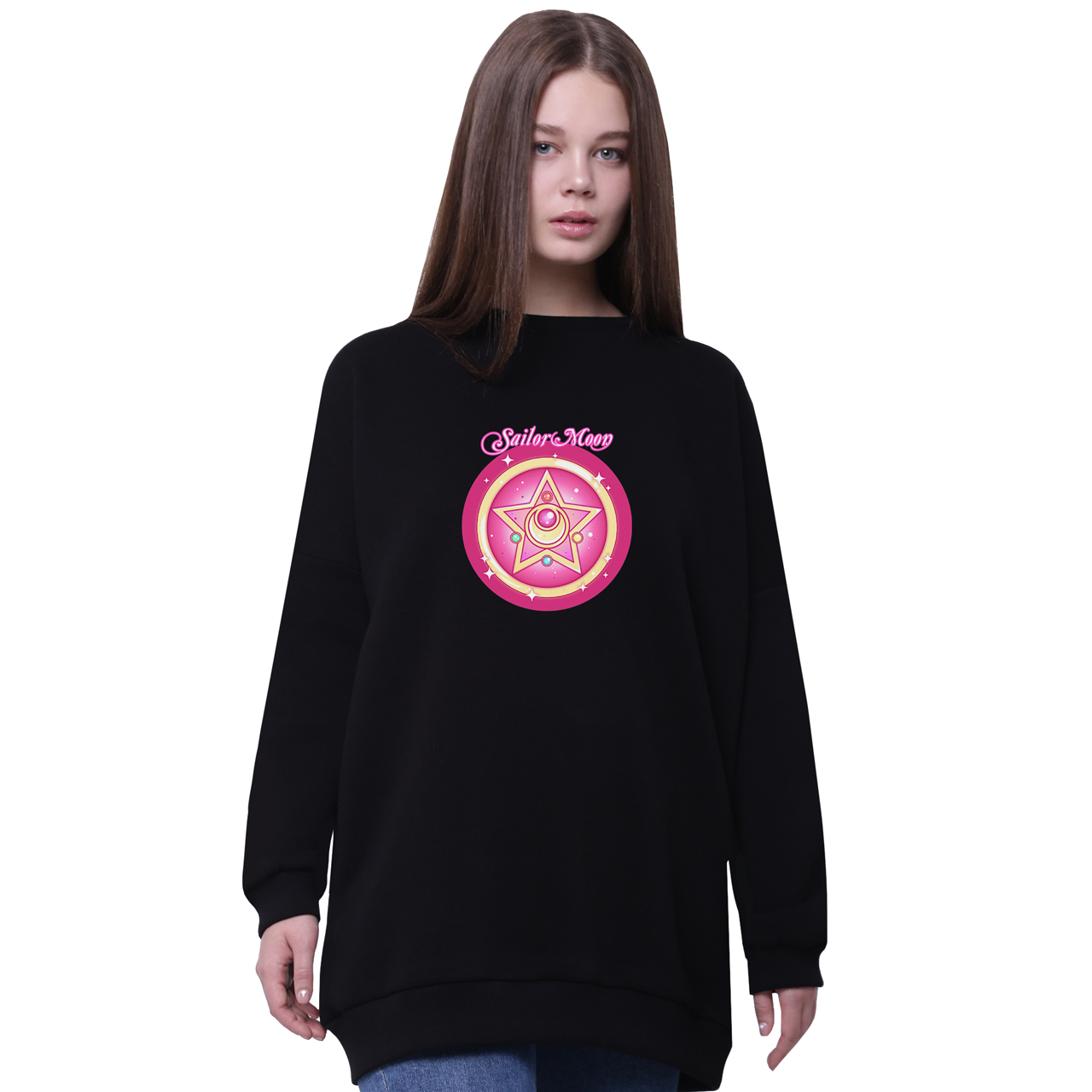 Свитшот для девочек удлиненный Сейлор Мун (Sailor Moon) Черный (35963-2918-3) 146 см
Свитшот для девочек удлиненный Сейлор Мун (Sailor Moon) Черный (35963-2918-3) 146 см