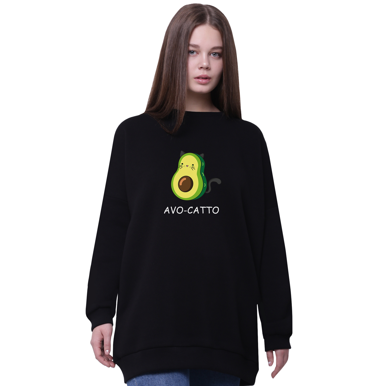 Свитшот для девочек удлиненный Авокадо Котик (Avo-Catto) Черный (35963-1372-4) 152 см
Свитшот для девочек удлиненный Авокадо Котик (Avo-Catto) Черный (35963-1372-4) 152 см