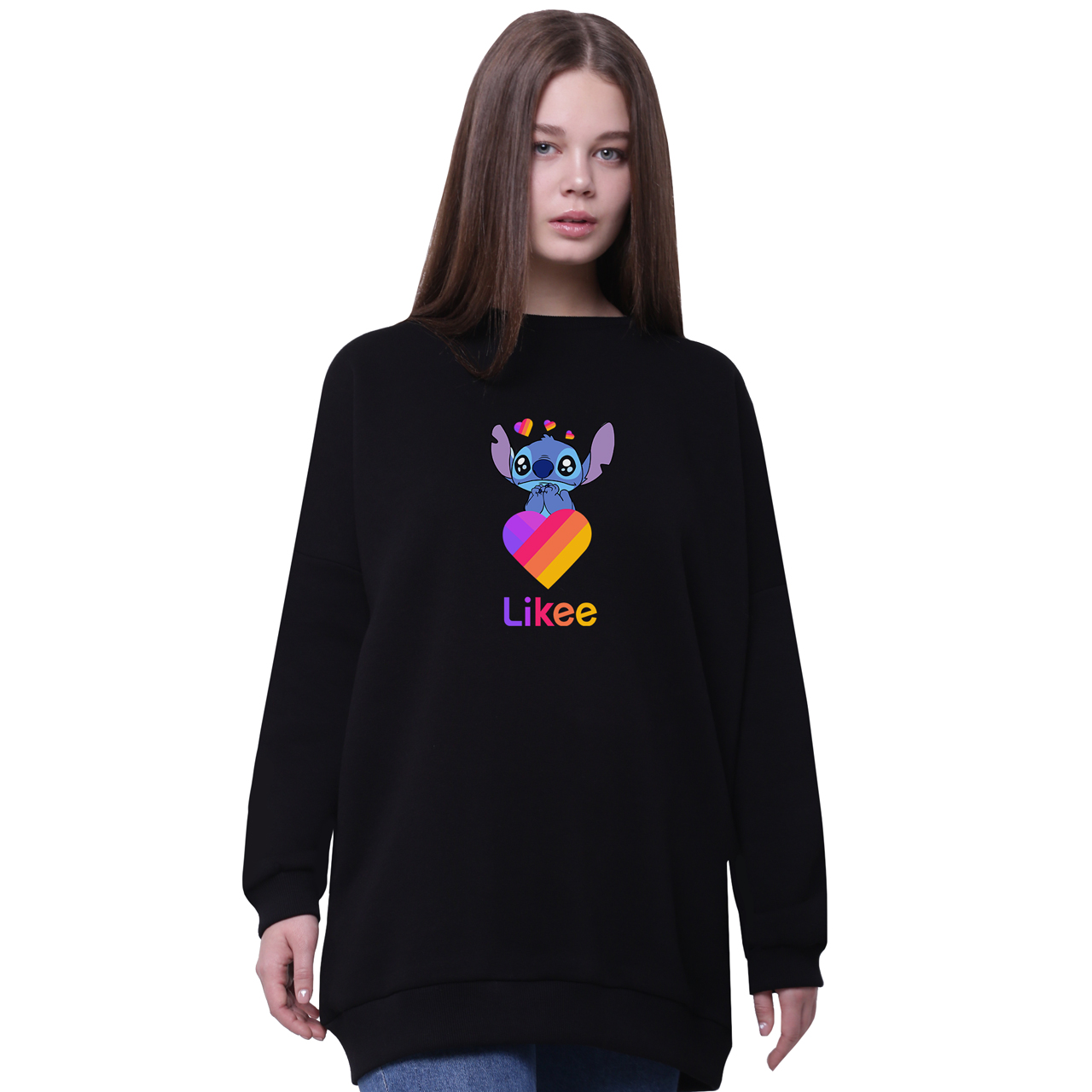 Свитшот для девочек удлиненный Лайки Стич (Stitch Likee) Черный (35963-1596-3) 146 см
Свитшот для девочек удлиненный Лайки Стич (Stitch Likee) Черный (35963-1596-3) 146 см