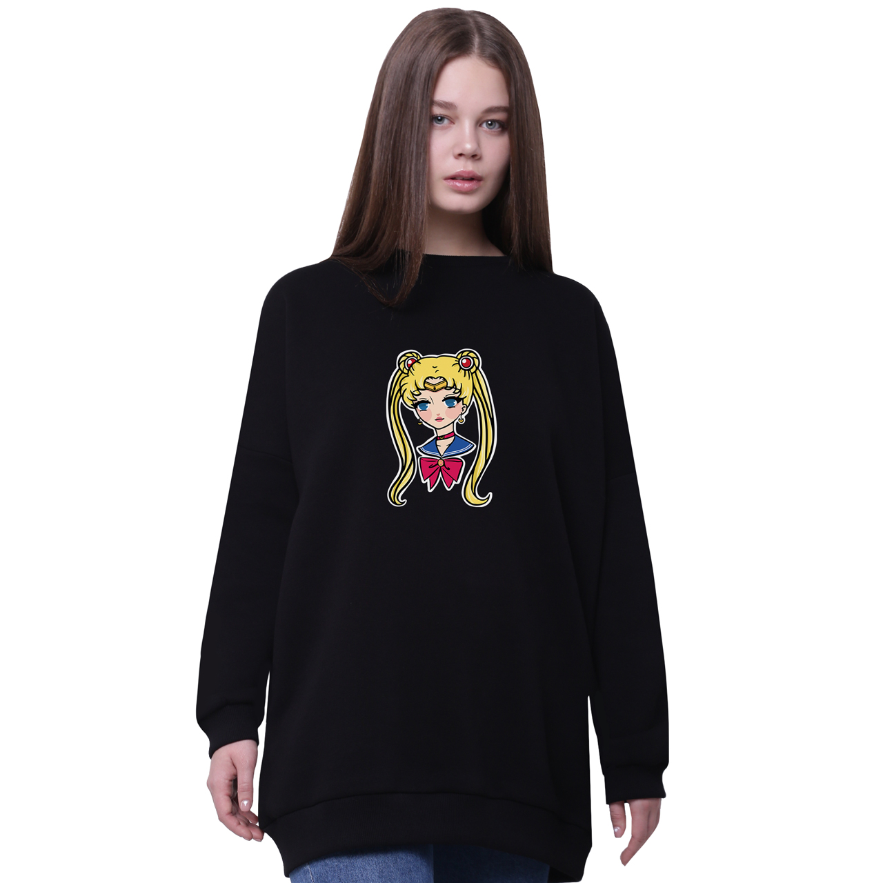 Свитшот для девочек удлиненный Сейлор Мун (Sailor Moon) Черный (35963-2926-3) 146 см
Свитшот для девочек удлиненный Сейлор Мун (Sailor Moon) Черный (35963-2926-3) 146 см